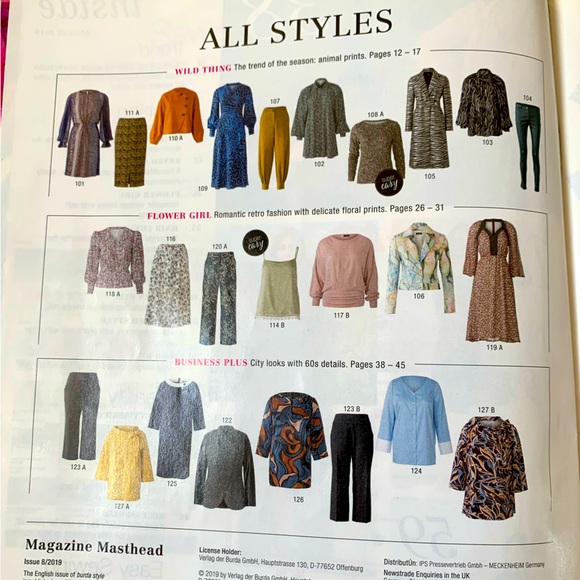 UK Burda Style Magazine Issue 08/2019. - Picture 2 of 4